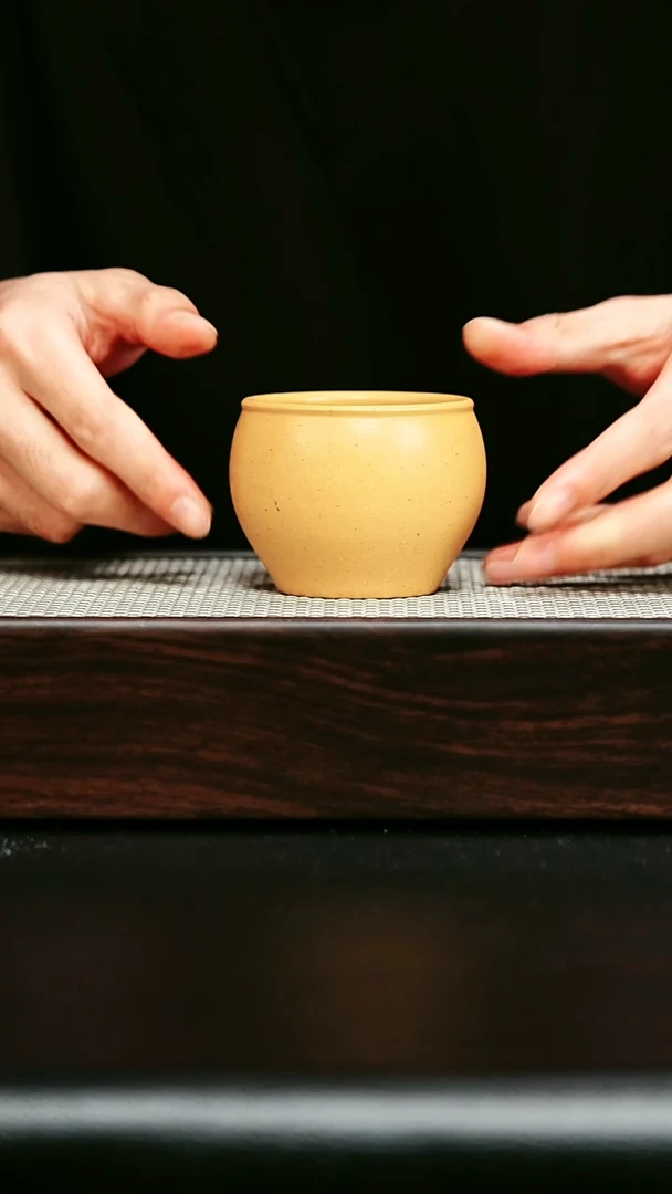 茶杯紫砂宜兴紫砂 主人杯 黄金段h470