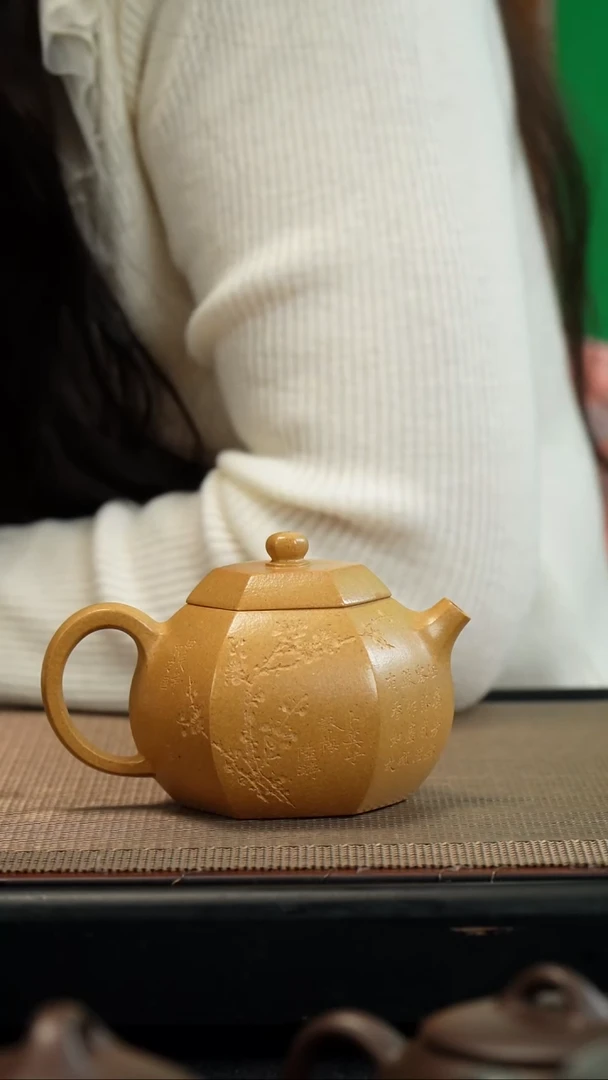 【闪购商品】紫砂茶壶黄金段六方西施