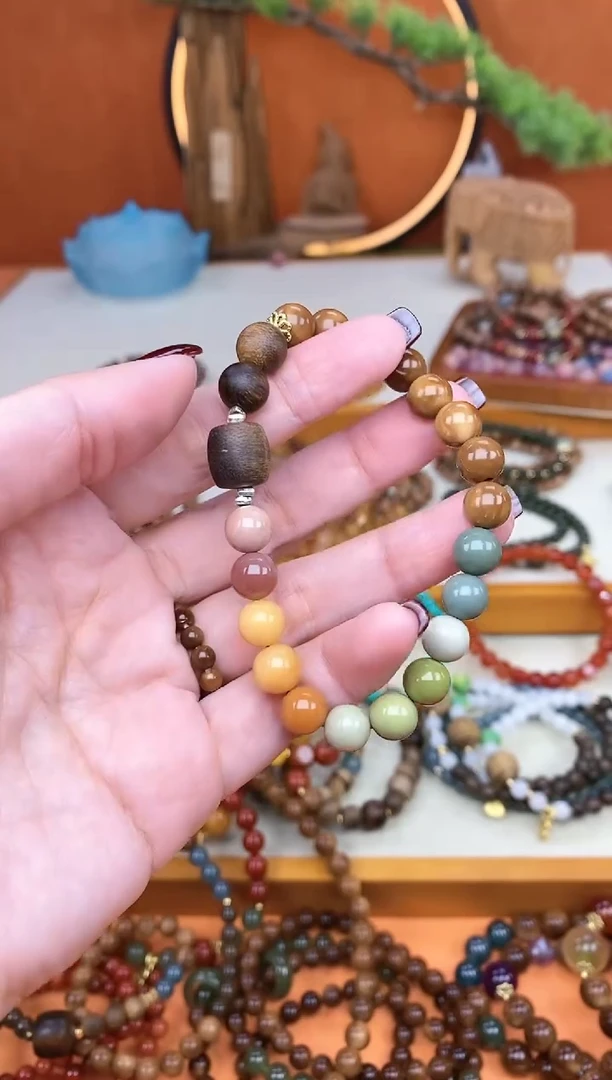 【闪购商品】库克手串未镶嵌库克菩提单圈阿拉善手串