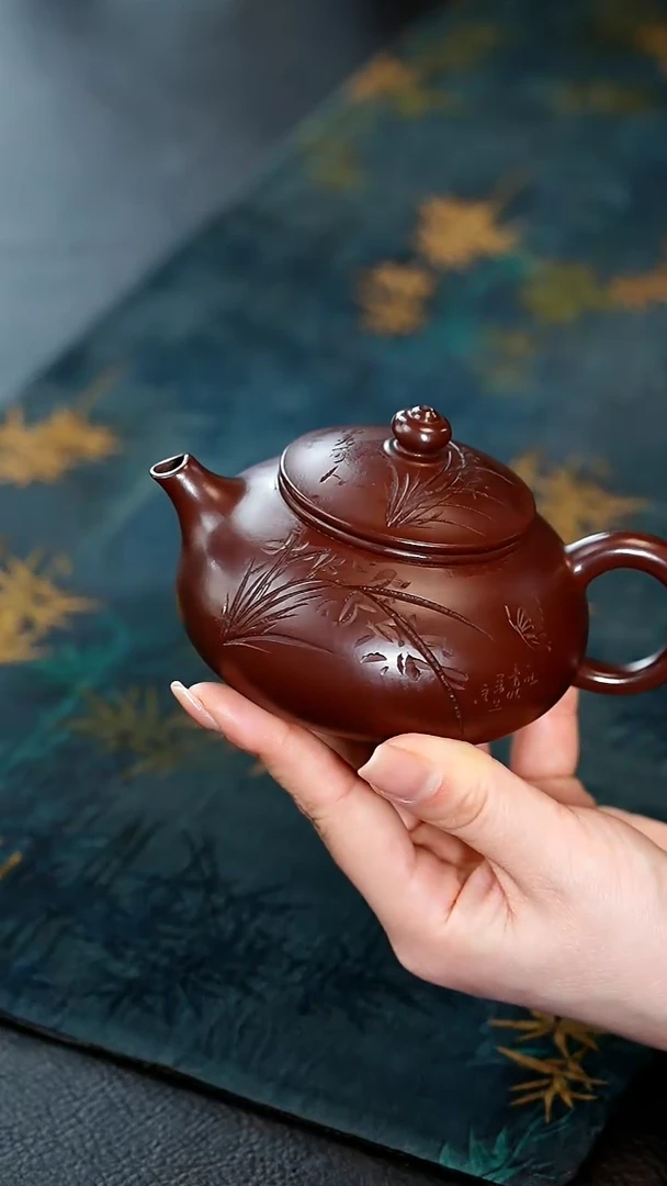 【闪购商品】紫砂茶壶25紫砂壶紫泥寒江