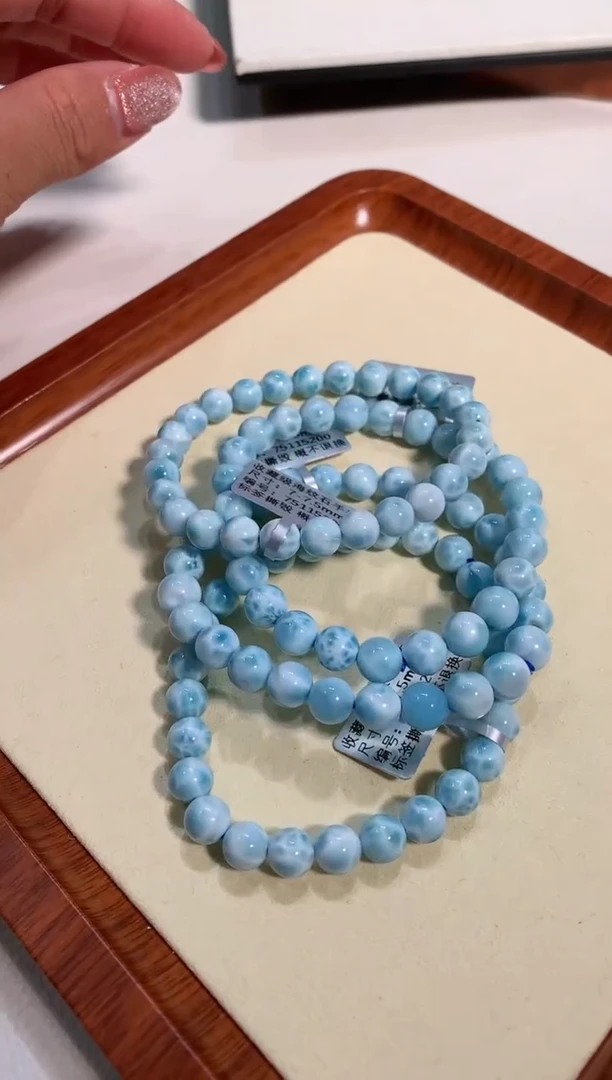 【闪购商品】针钠钙石手链未镶嵌7-7.5mm海纹石手链多样性发其一