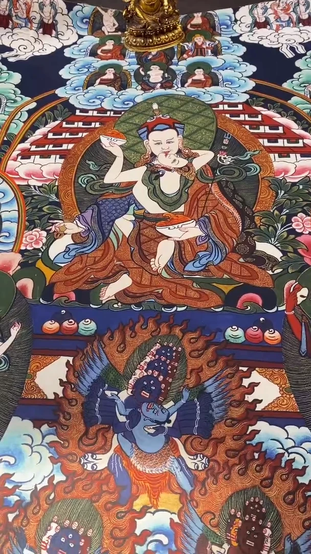 卷轴画王姬藏传唐卡艺术品