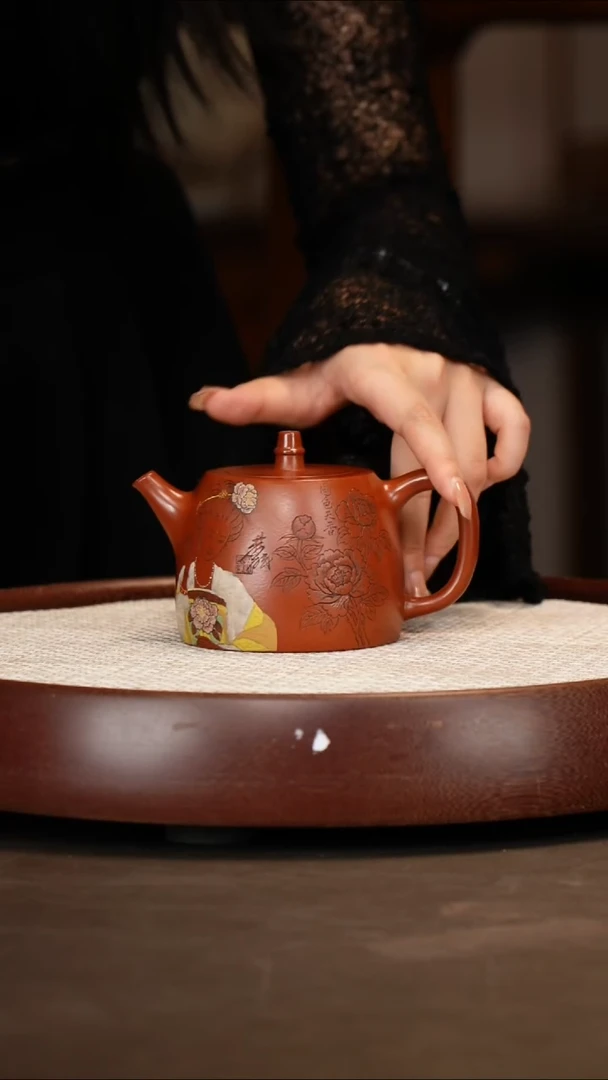 【王洪君】汉铎 景舟红泥 280c+柴烧杯+混方杯+墨宝