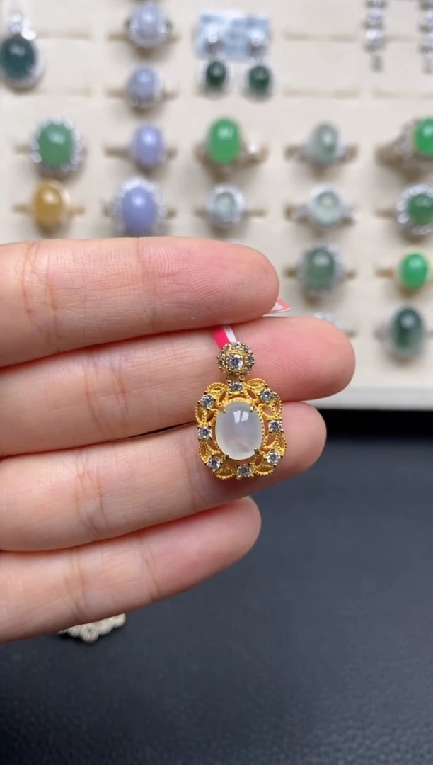 【闪购商品】翡翠戒指银S925镶嵌111111