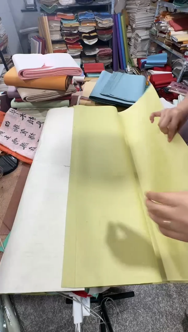四尺50张抹茶色山桠皮真银