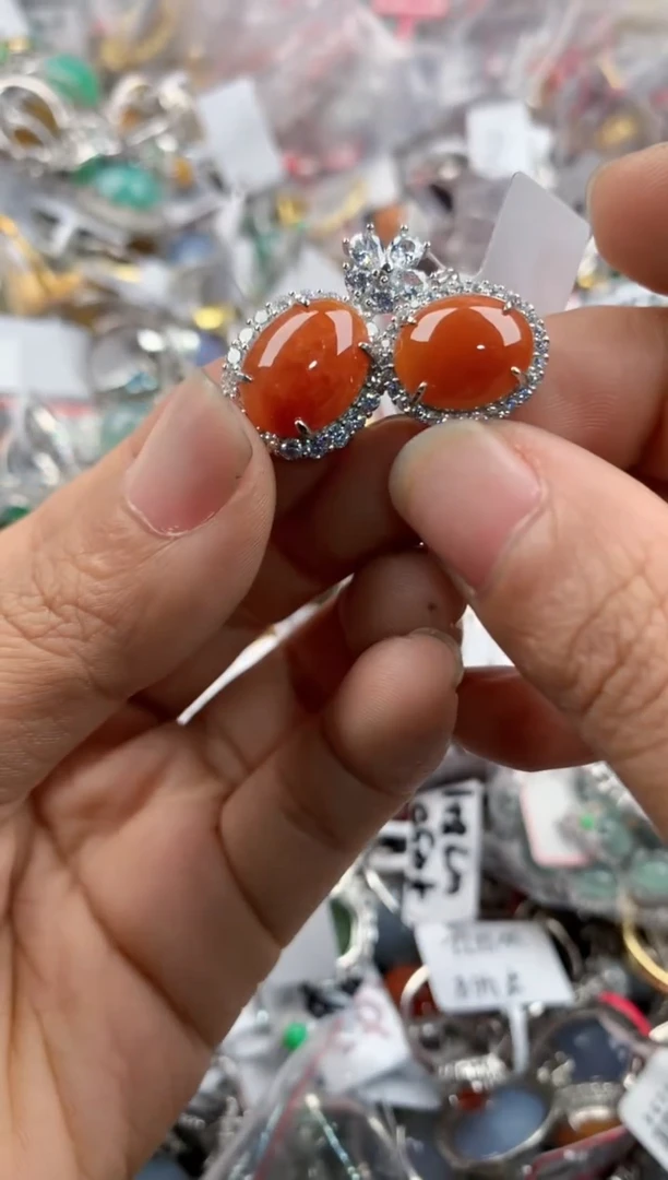 银S925镶嵌戒指翡翠3333----1