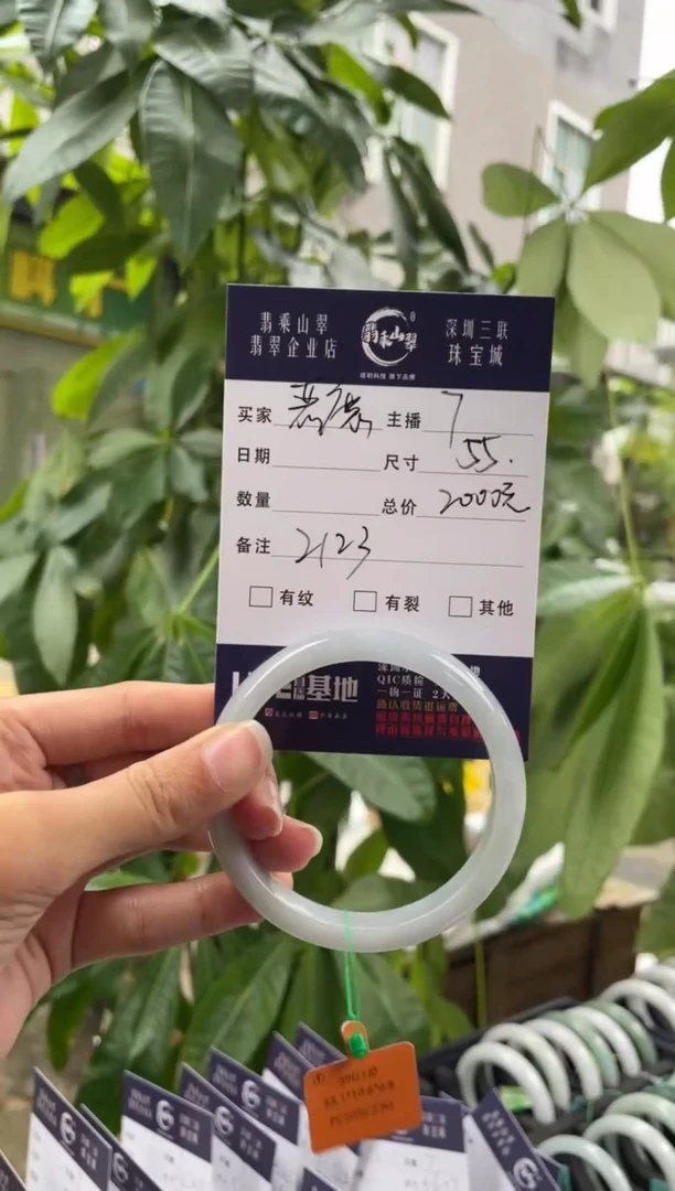 未镶嵌手镯翡翠?****泪Q 55正圈 2123