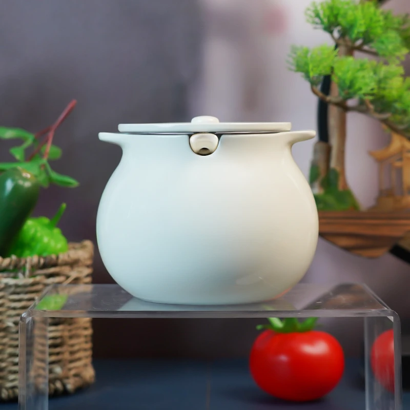 【百善瓷业】双耳猪油罐带过滤网