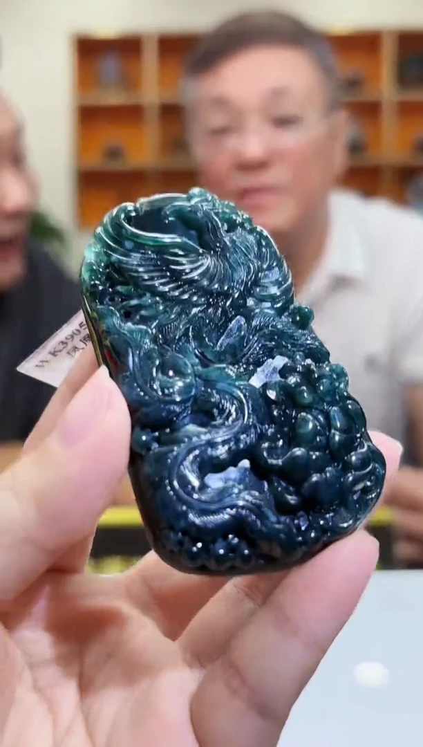 定制翡翠未镶嵌10/0721/C/发其一件/凤凰