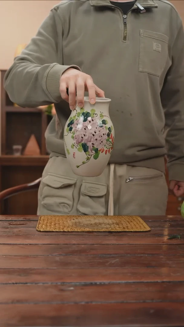 摆件景德镇艺术感手作花瓶