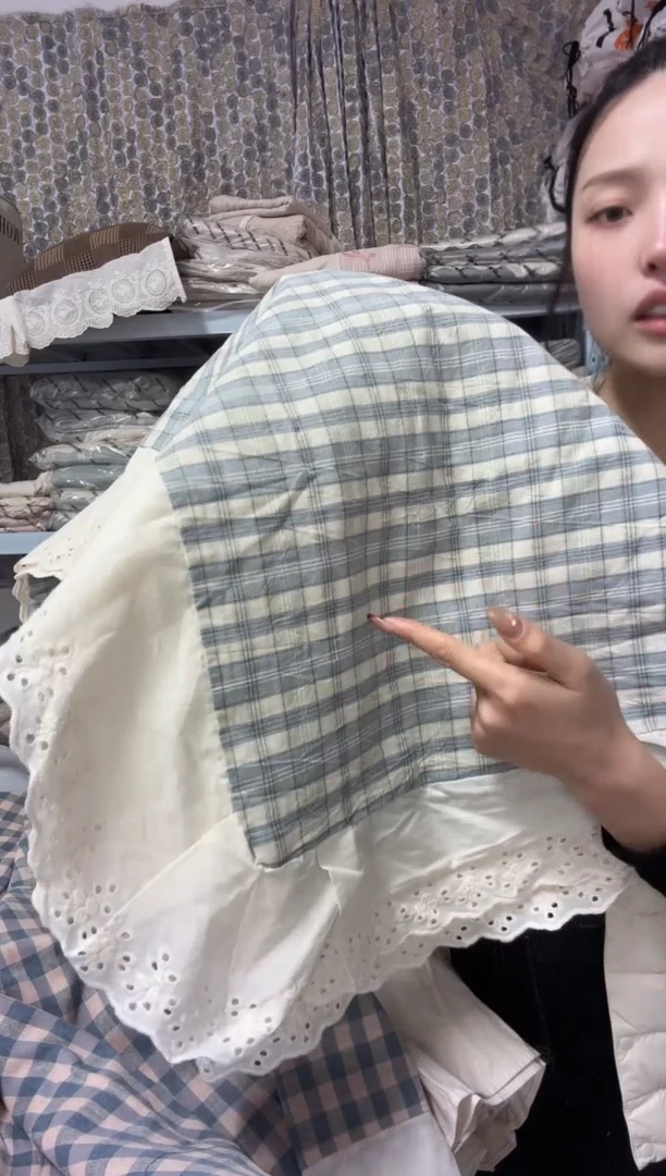 棉棉  法式花边被套