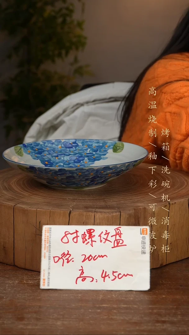 碗瓷景德镇手工手绘高温瓷釉下彩