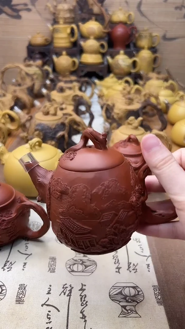 茶壶紫砂岁*山水壶