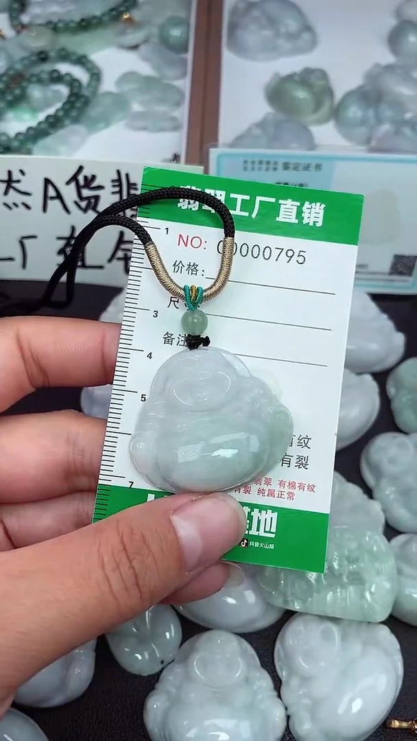 颈饰未镶嵌翡翠缅甸天然翡翠0795