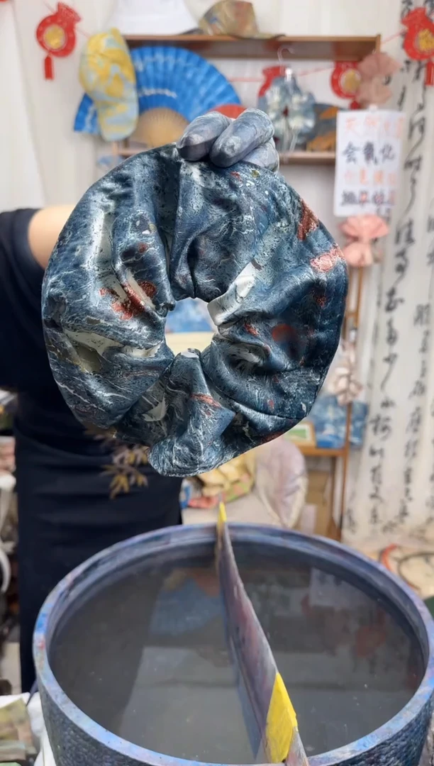 铁合金布艺藏山玫瑰大饼
