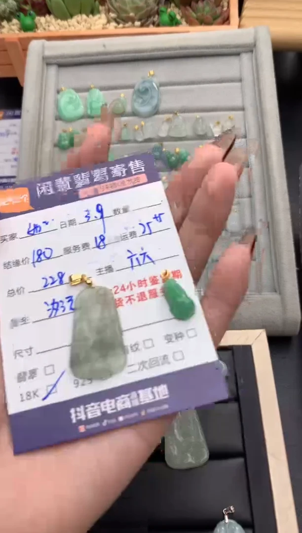 【闪购商品】翡翠颈饰未镶嵌挂件