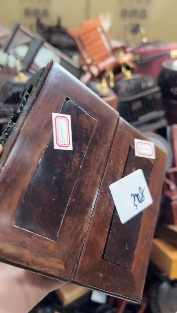 【闪购商品】木362瑕疵底座花架摆件处理2个