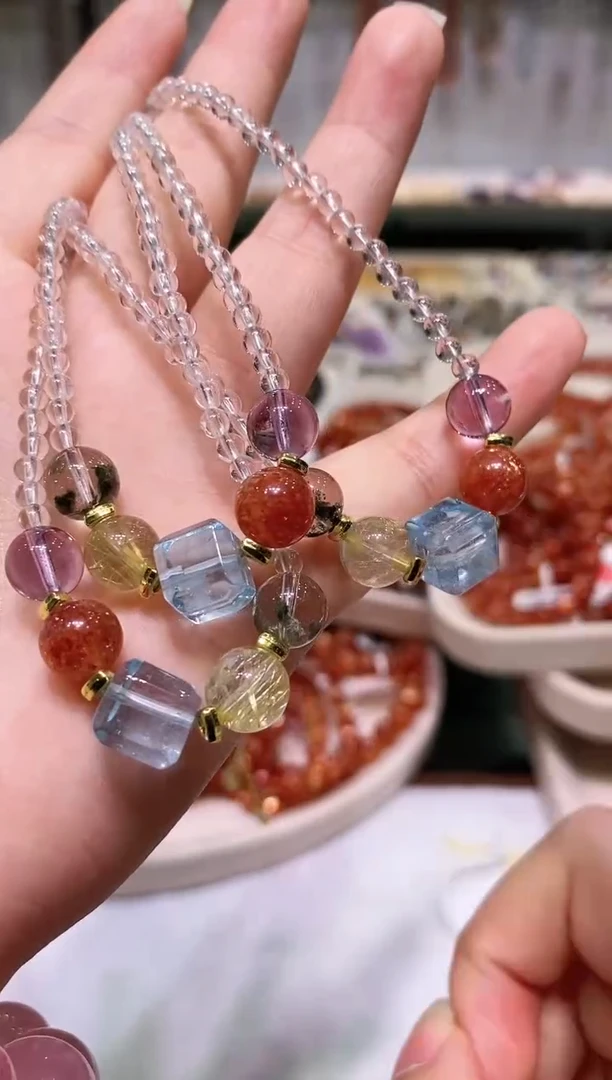 项链未镶嵌水晶多样性发其一多宝