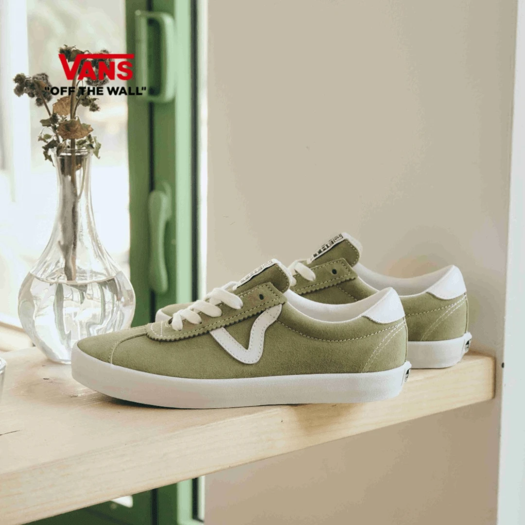 VANS范斯小个子女鞋牛油果绿低帮休闲鞋滑板鞋帆布鞋VN000CTDBD4