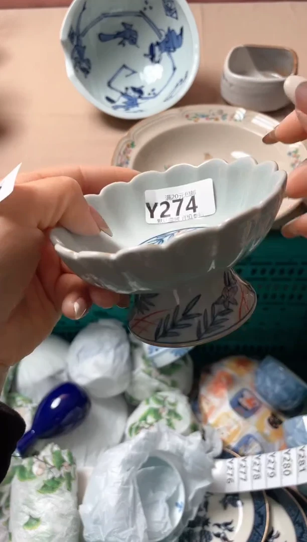 瓷片风*吟瓷器瓷器Y274