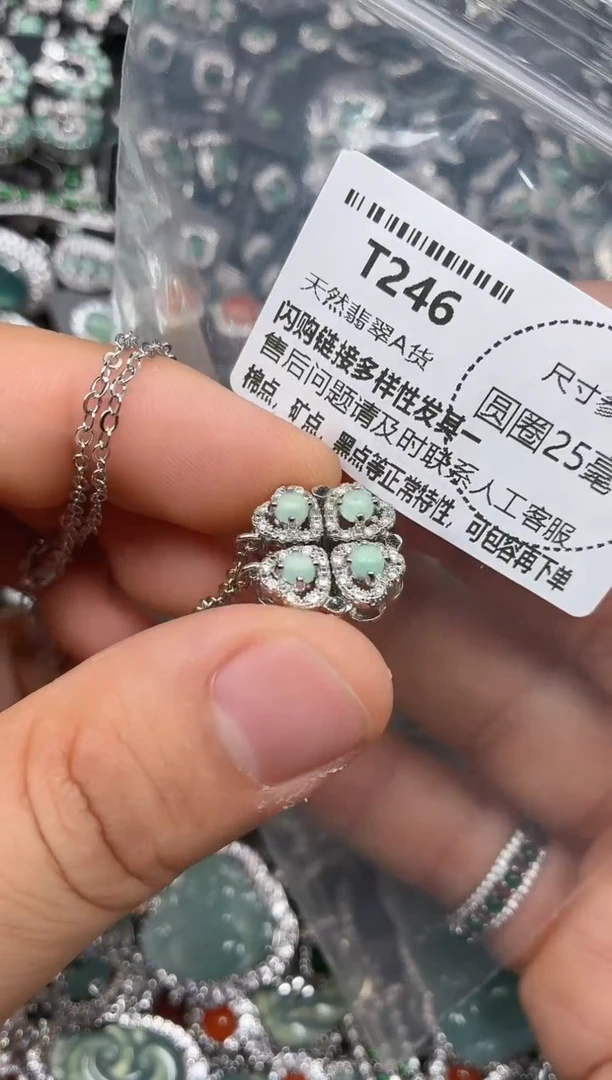 翡翠未镶嵌颈饰T246项链