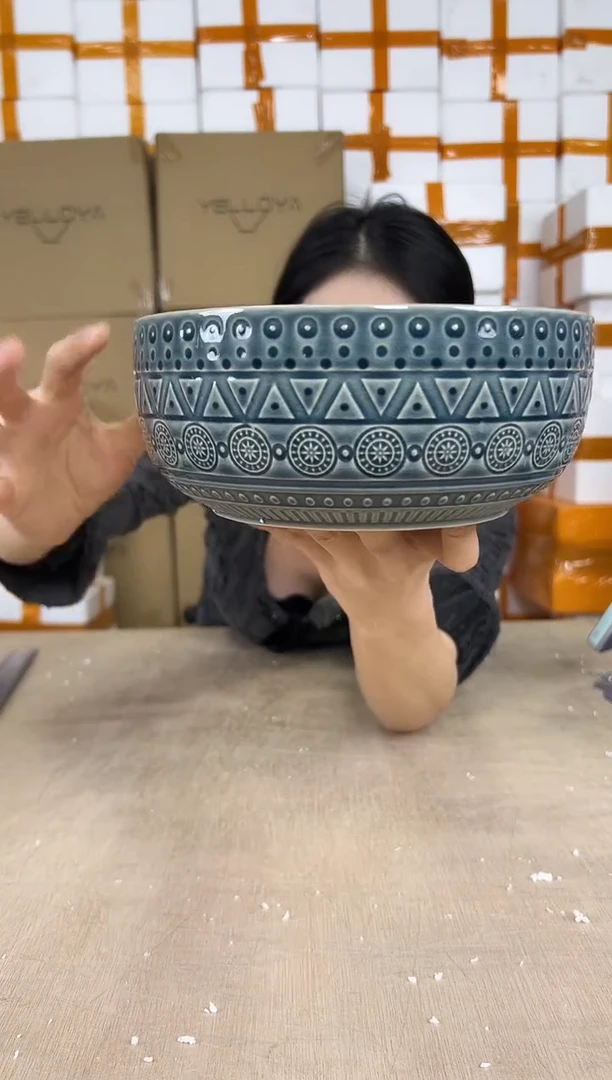 拼盘圆圈蓝色20x8