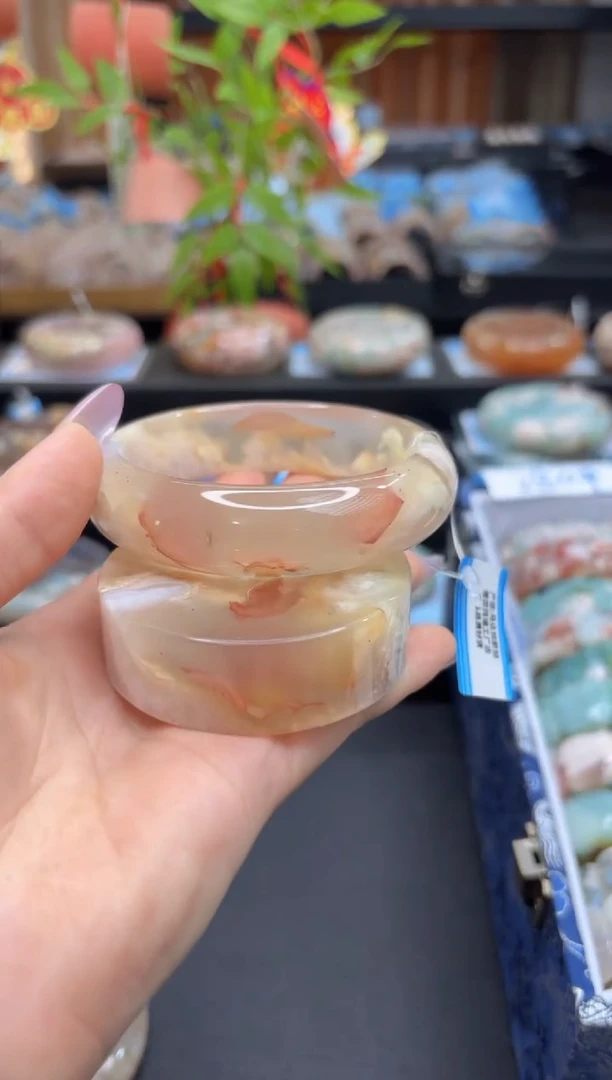 未镶嵌手镯石英质玉A453(61圈赠送镯心)