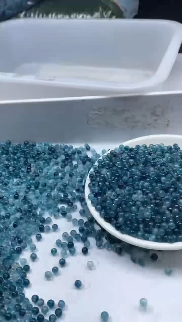 玛瑙/玉髓颈饰未镶嵌W837老蓝水飘花4mm*100颗