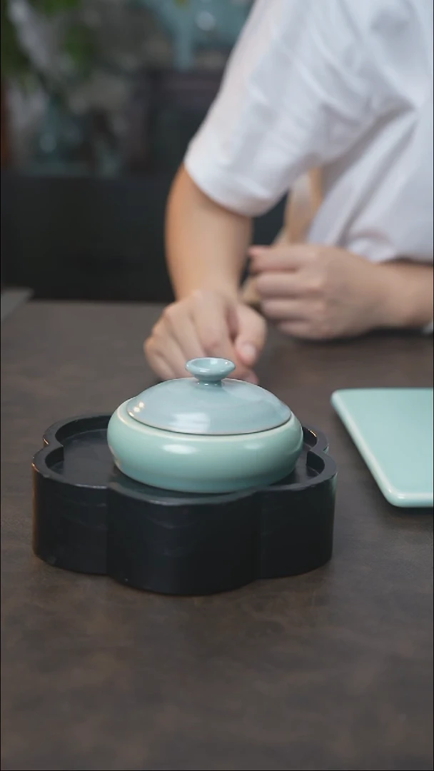 实心盖置 （拾汝）（仿古泥）