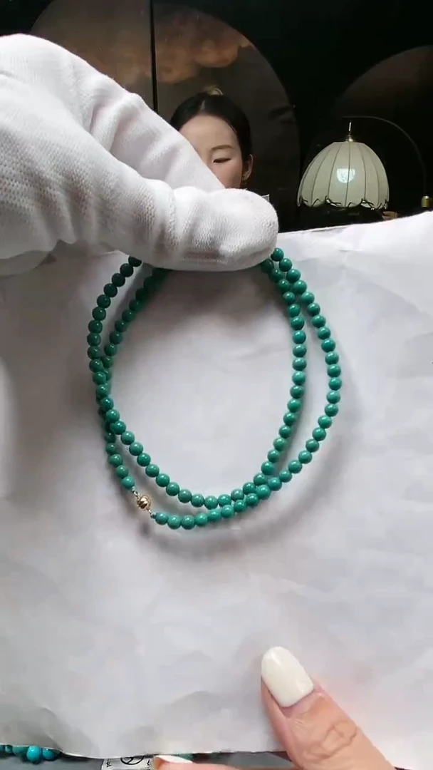 未镶嵌绿松石手串4mm+