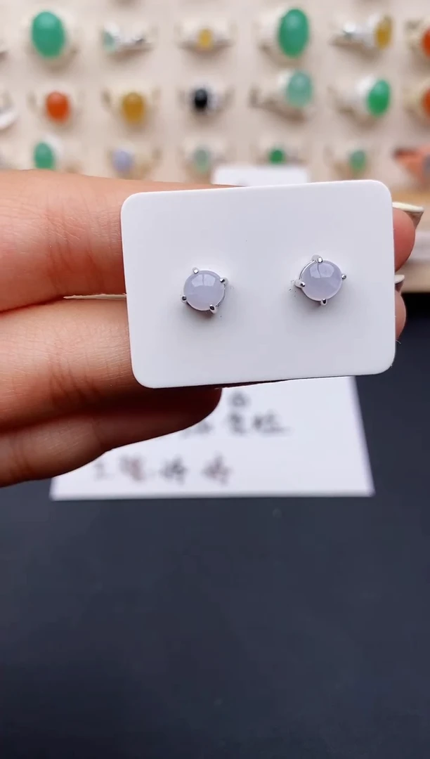 【闪购商品】翡翠戒指银S925镶嵌缅甸翡翠