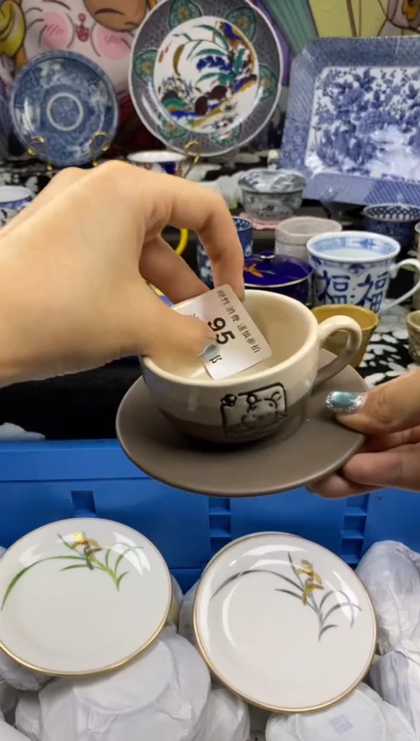 瓷片小*仙瓷色工艺品品品品095