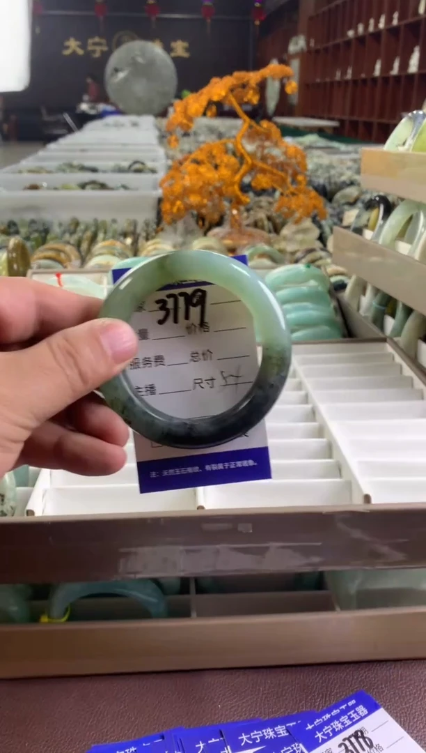 蛇纹石玉未镶嵌手镯3779