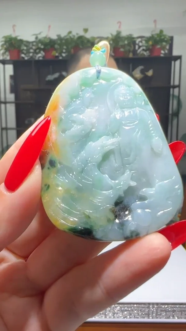 【闪购商品】翡翠颈饰未镶嵌天然翡翠A货吊坠