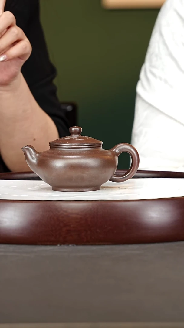 茶壶紫砂83ZCP矮含蕴 黑墩头柴烧230cc