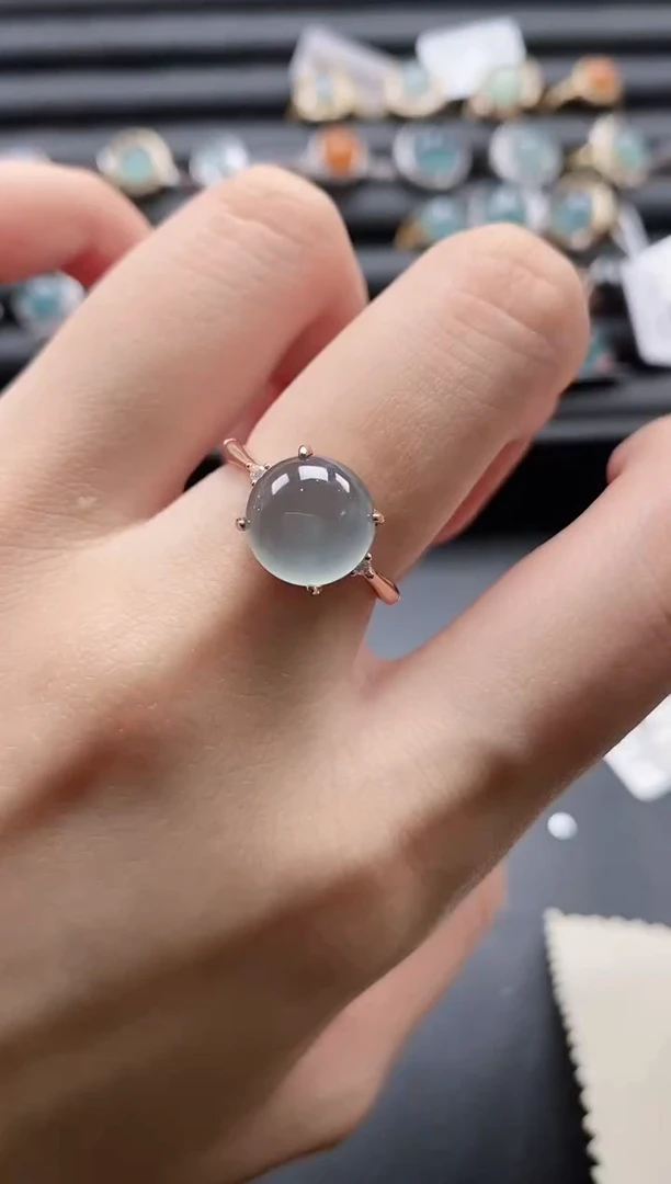 【闪购商品】翡翠戒指银S925镶嵌11111