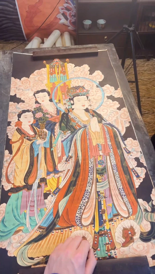 卷轴画妤大朱画院瑞哥专属AA93