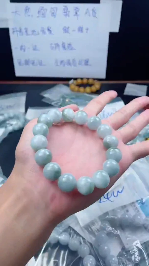 未镶嵌定制翡翠珠串