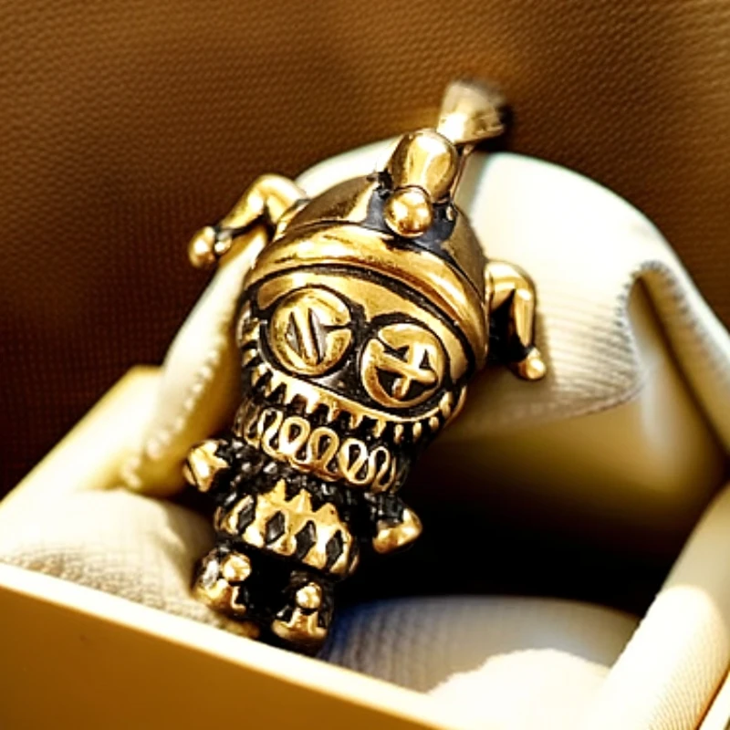 周帝王电黑时尚复古轻奢精致简约经典小丑男女通戴吊坠（不含链）