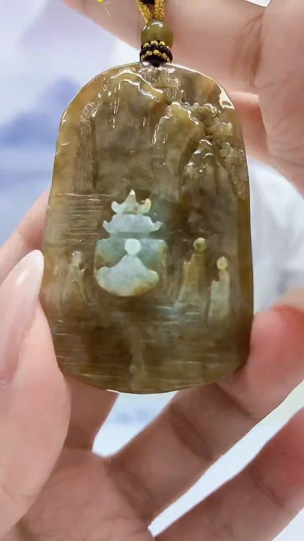 未镶嵌定制翡翠4868xx-毛货挂件41
