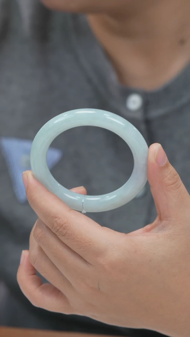 未镶嵌手镯翡翠圆条w1048