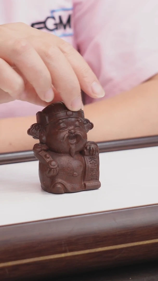 茶壶紫砂紫砂茶宠财神