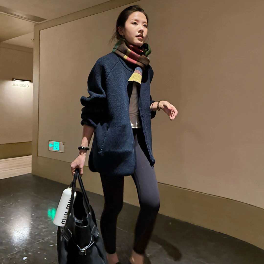 DE Mincollection加绒瑜伽裤/秋冬薄绒无痕弹力高腰瑜伽裤CK059