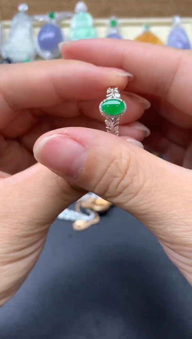 【闪购商品】翡翠戒指18K金镶嵌357-中国好珍宝