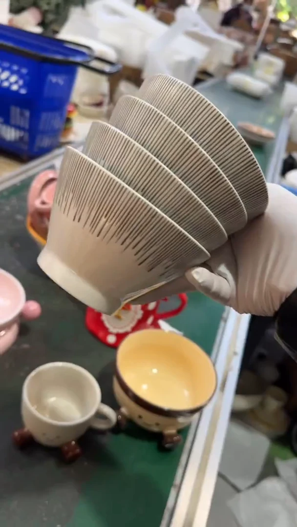 陶瓷4个米饭碗 微瑕凑满20元包邮