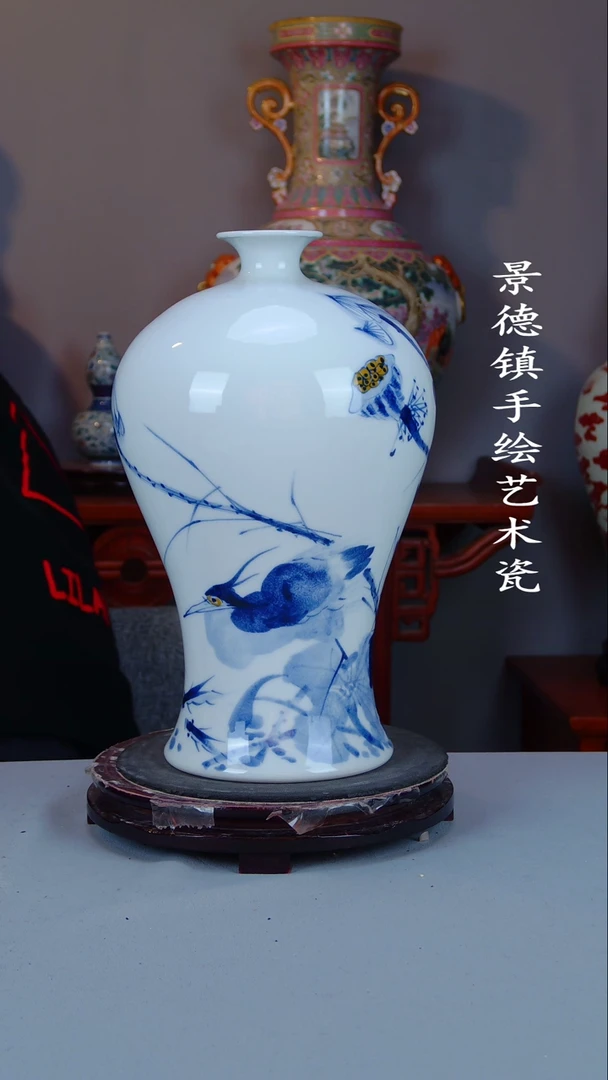 摆件陶瓷景德镇手工手绘陶瓷摆件60