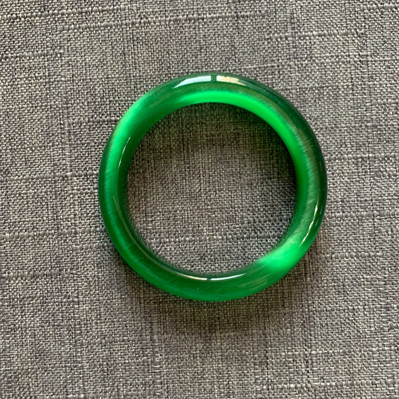 帝王色玻陨手镯女款正圈镯子冰透送礼物BS237J058