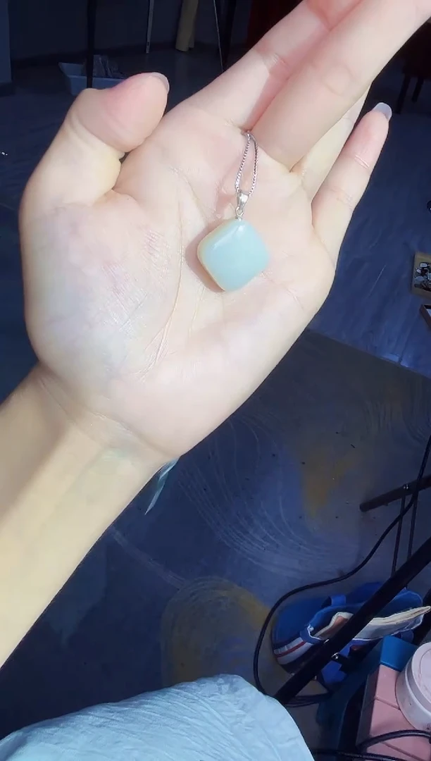 颈饰银S925镶嵌和田玉多样性发货拍一单发一个