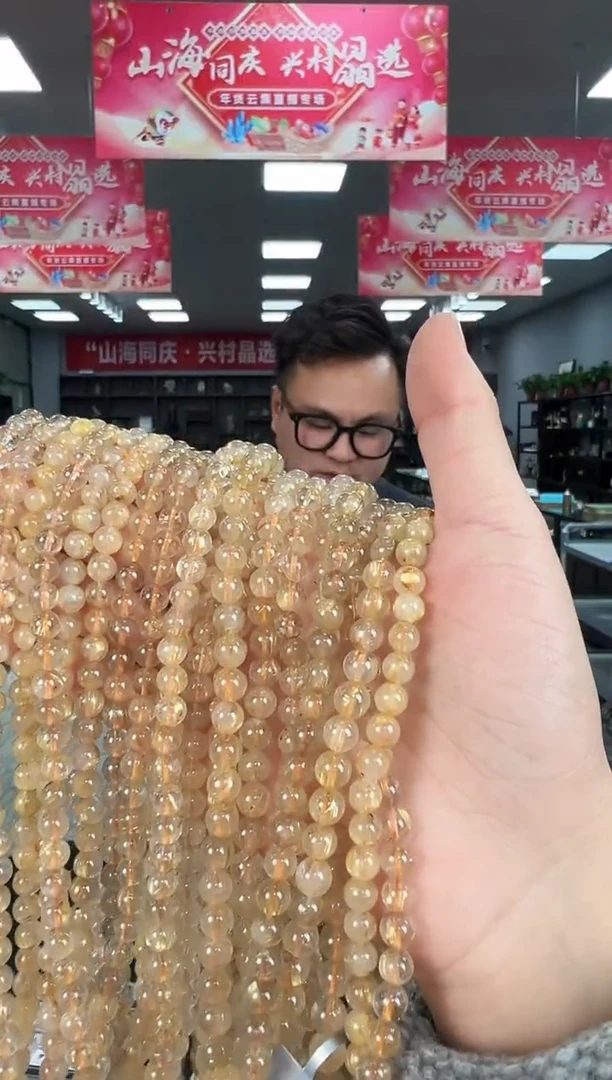【闪购商品】水晶手链未镶嵌B41 CK406约6mm多样性发一件
