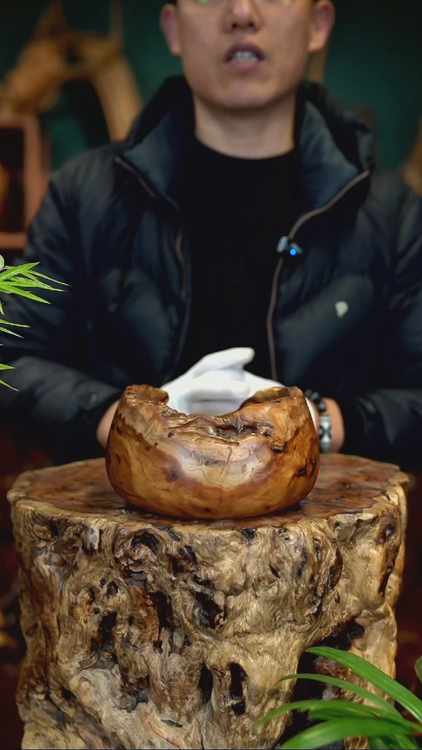 木雷击枣木聚宝盆